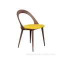 Modern upholstered Hotel Restaurant Wood Ester Dining Chair